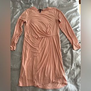 BCBG Maxazaria Long Sleeved pastel pink dress